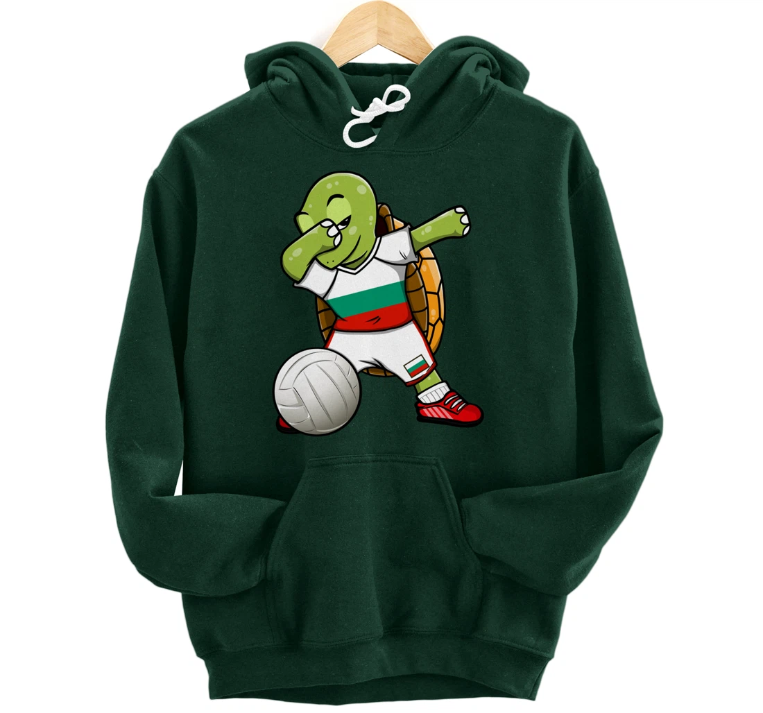 Dabbing Turtle Bulgaria Volleyball Fans Jersey Sport Flag Pullover Hoodie