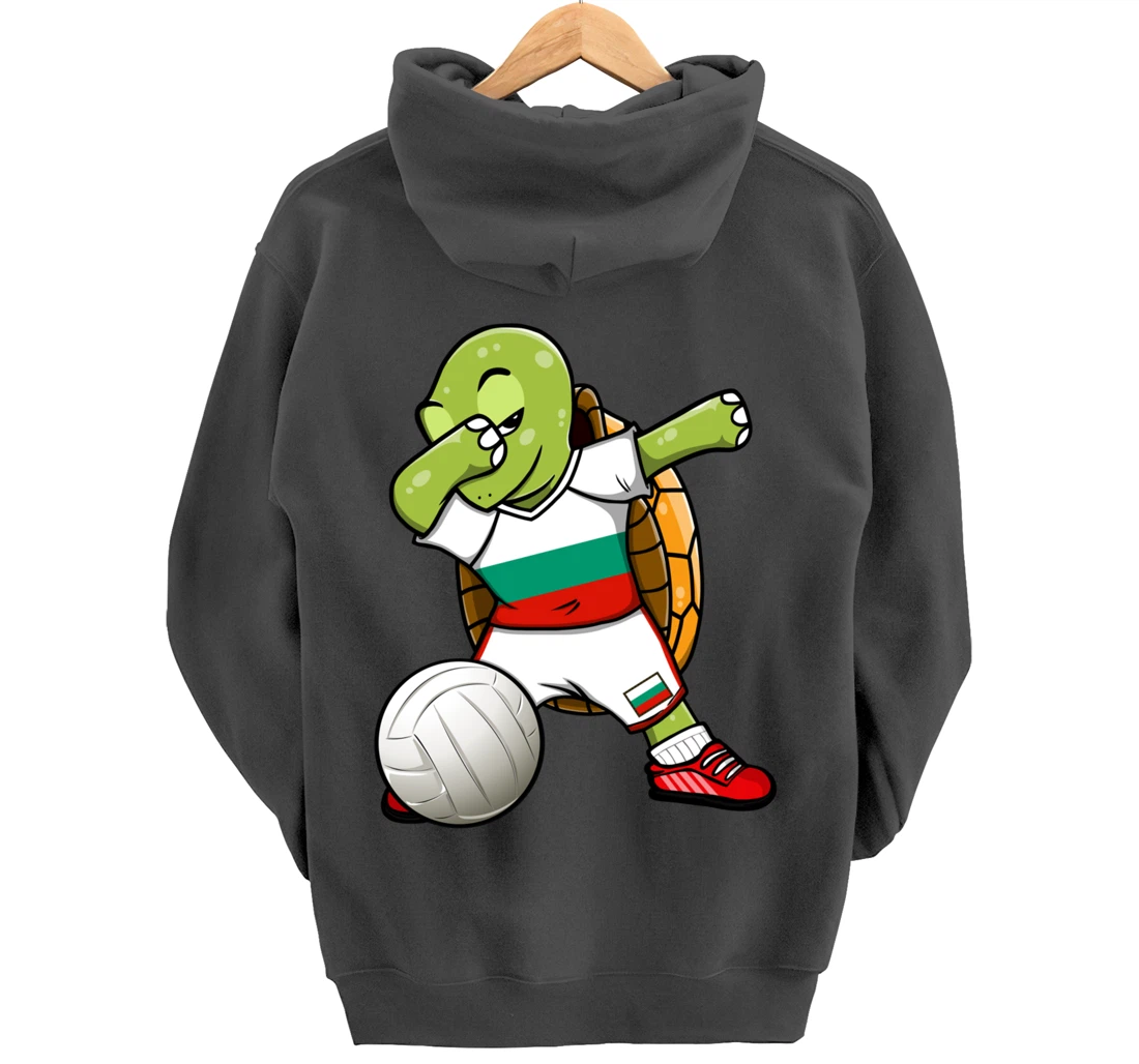 Dabbing Turtle Bulgaria Volleyball Fans Jersey Sport Flag Pullover Hoodie