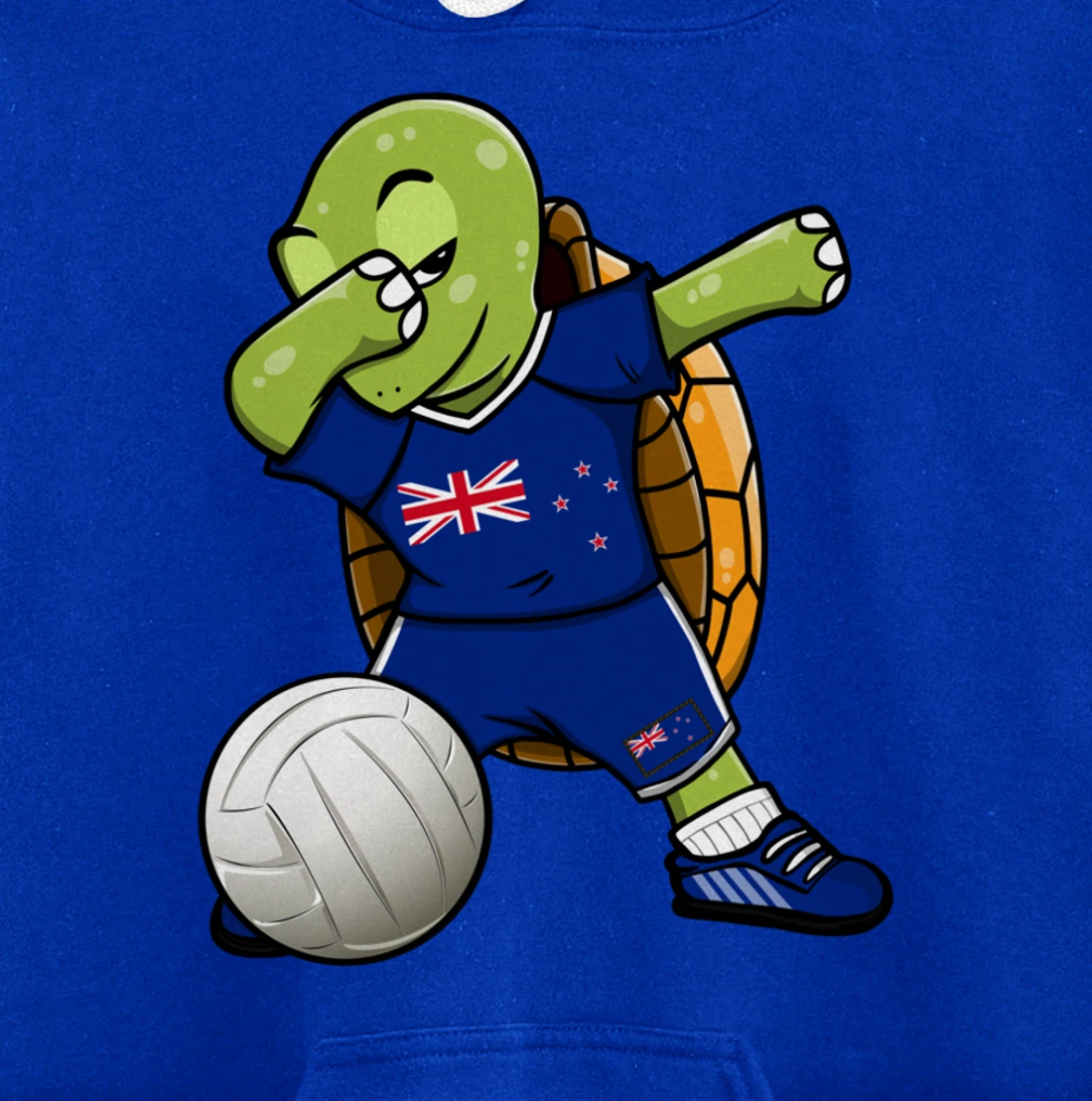 Dabbing Turtle New Zealand Volleyball Fans Jersey Sport Flag Pullover Hoodie