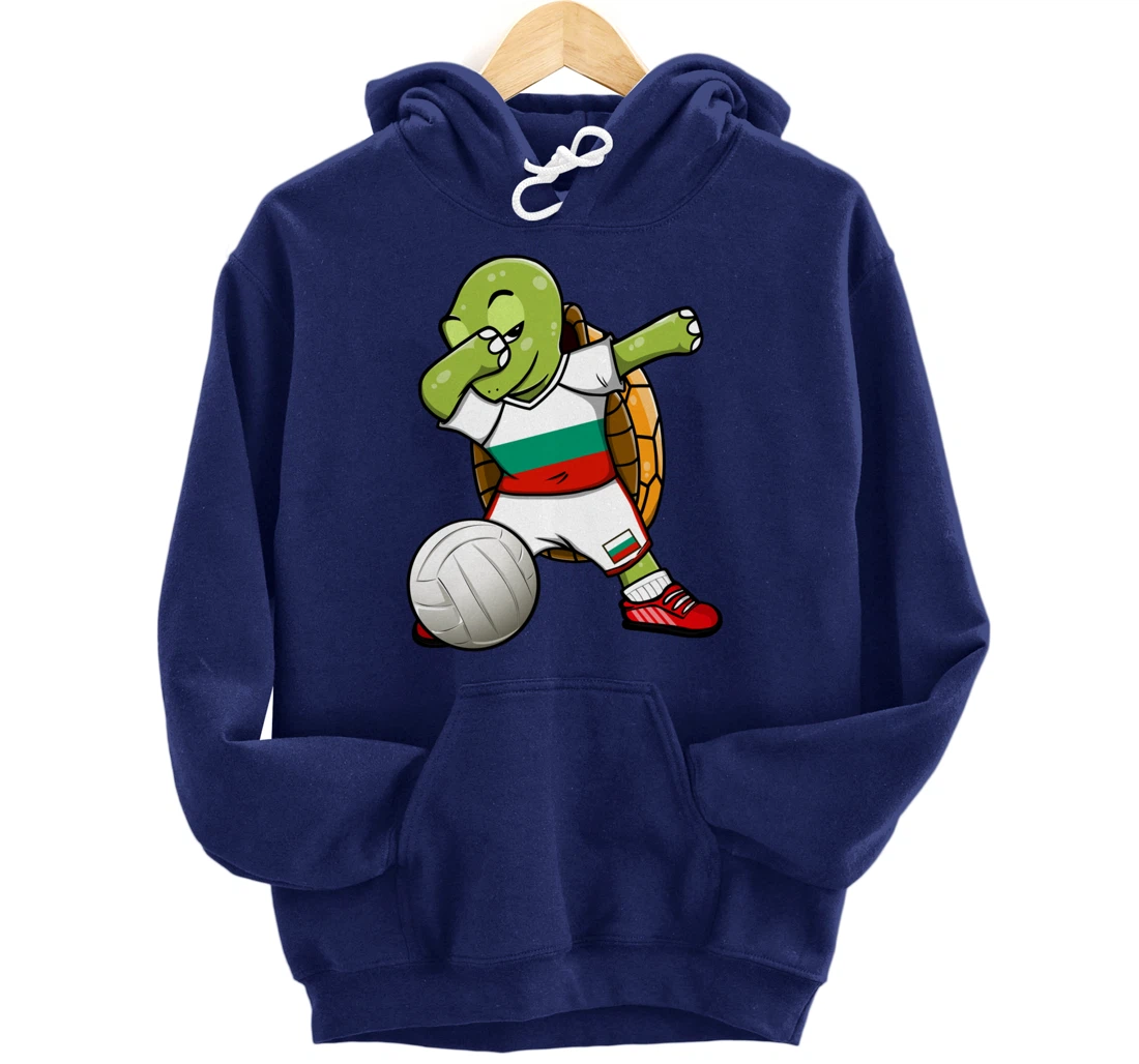 Dabbing Turtle Bulgaria Volleyball Fans Jersey Sport Flag Pullover Hoodie