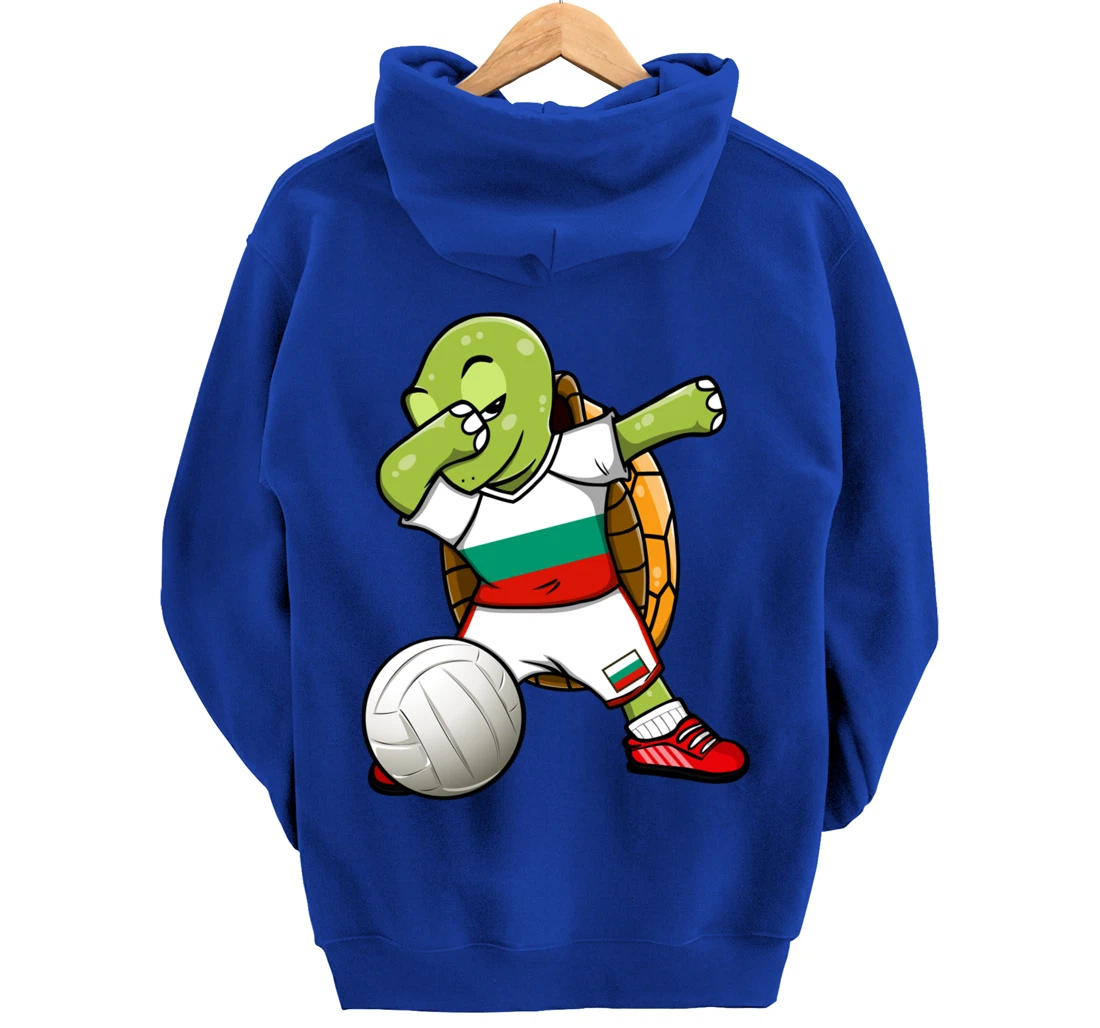Dabbing Turtle Bulgaria Volleyball Fans Jersey Sport Flag Pullover Hoodie