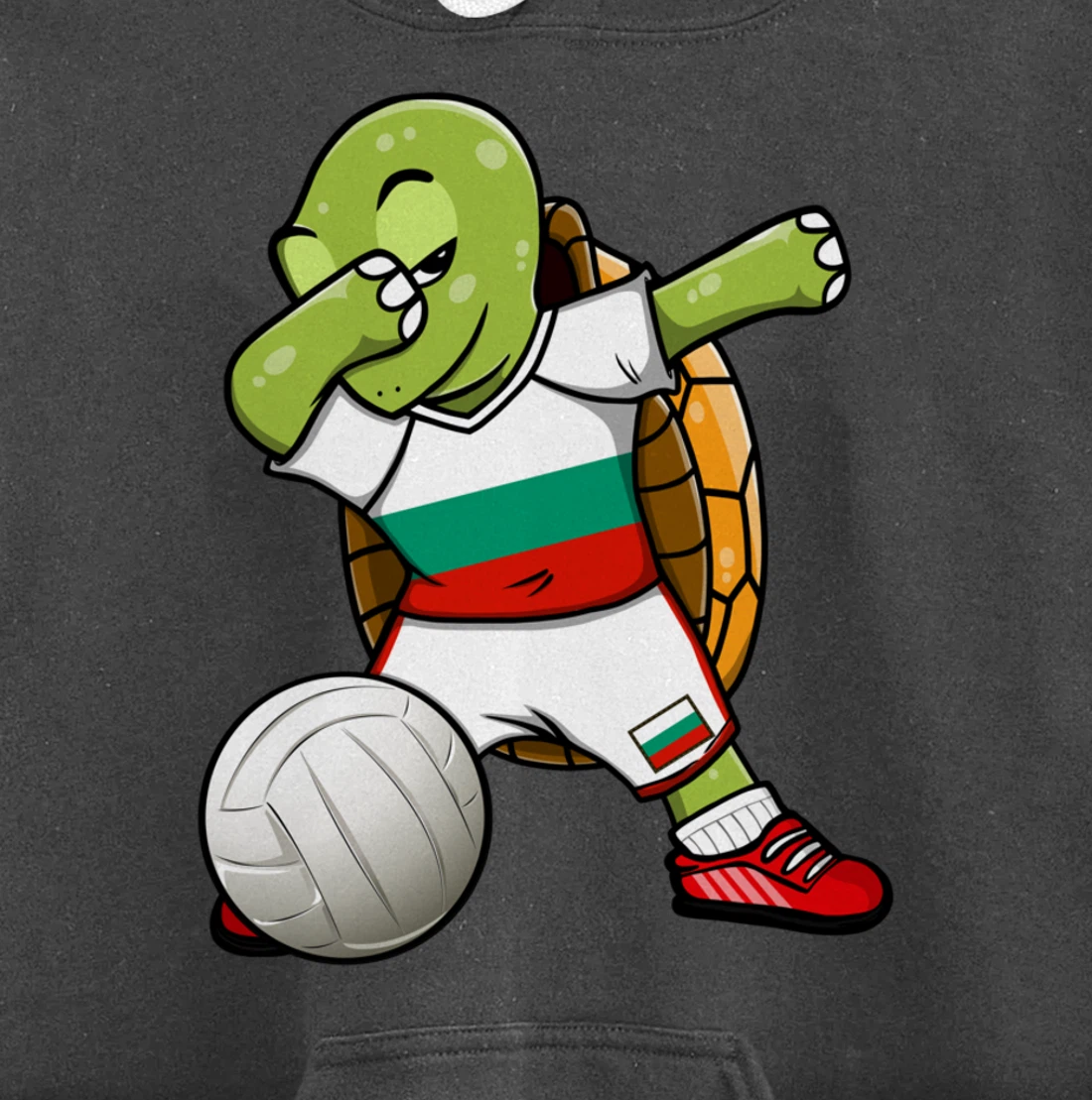 Dabbing Turtle Bulgaria Volleyball Fans Jersey Sport Flag Pullover Hoodie