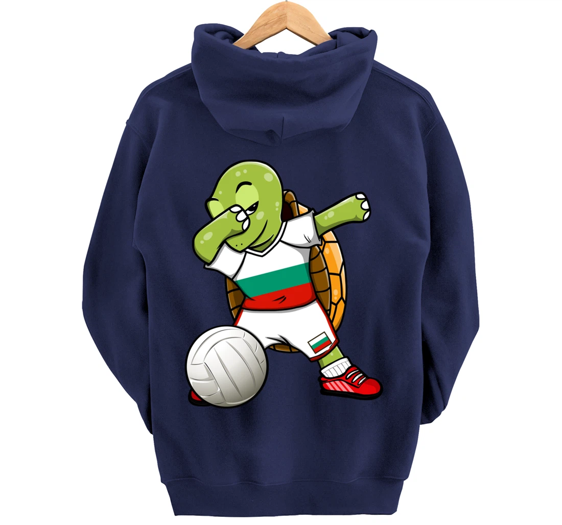 Dabbing Turtle Bulgaria Volleyball Fans Jersey Sport Flag Pullover Hoodie