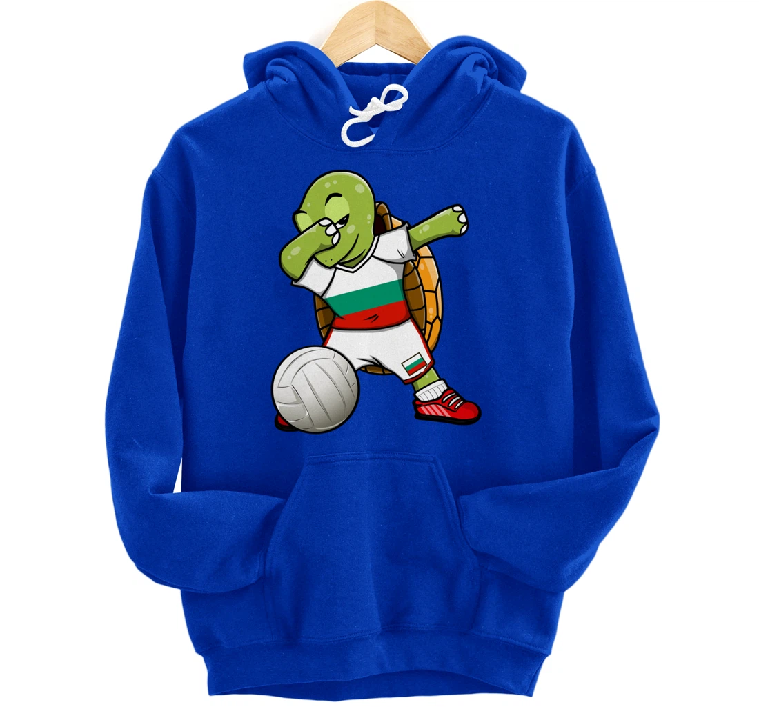 Dabbing Turtle Bulgaria Volleyball Fans Jersey Sport Flag Pullover Hoodie
