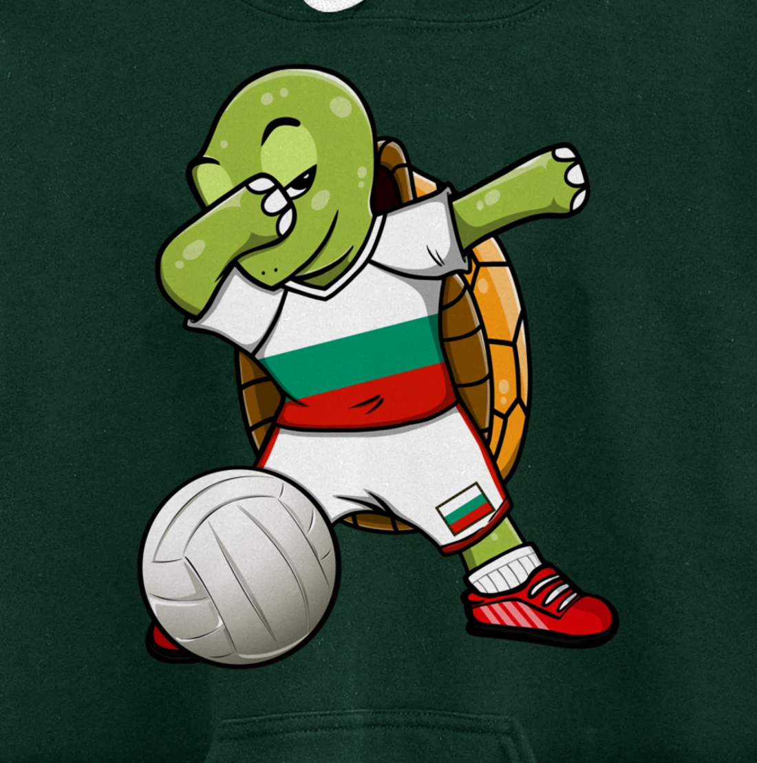 Dabbing Turtle Bulgaria Volleyball Fans Jersey Sport Flag Pullover Hoodie
