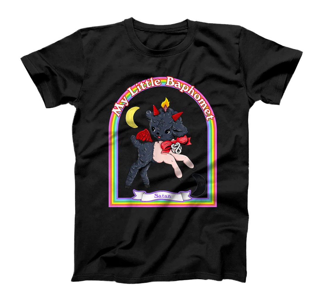 Baphomet Cute Satan Kawaii Retro Vintage Satanic Atheist T-Shirt