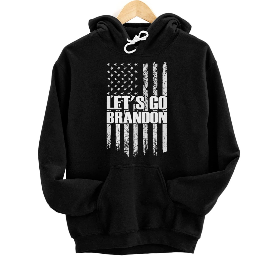 Let's Go Brandon American Impeach Biden Anti Liberal Pullover Hoodie