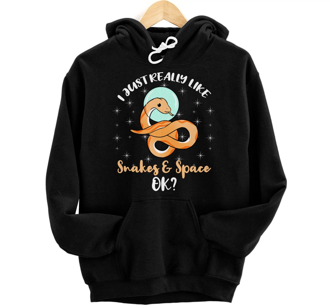 I Just Really Like Snakes And Space Ok Pullover Hoodie