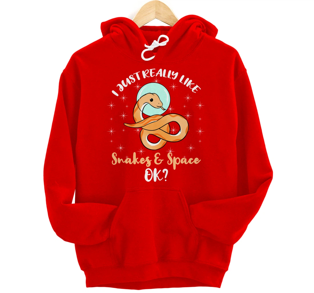 I Just Really Like Snakes And Space Ok Pullover Hoodie