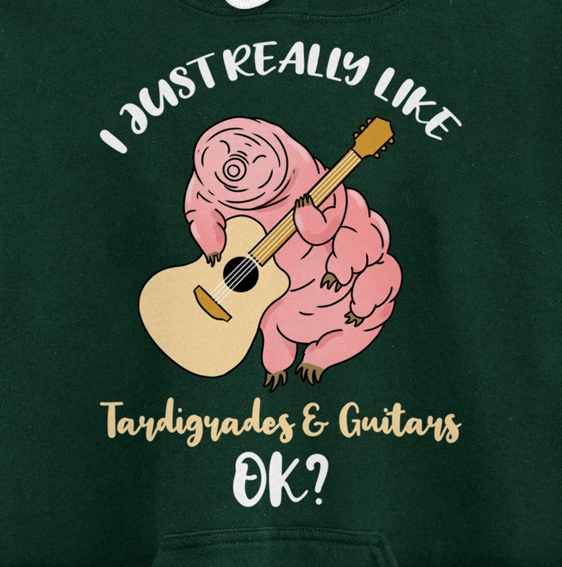 I Just Really Like Tardigrades And Guitars Ok Pullover Hoodie