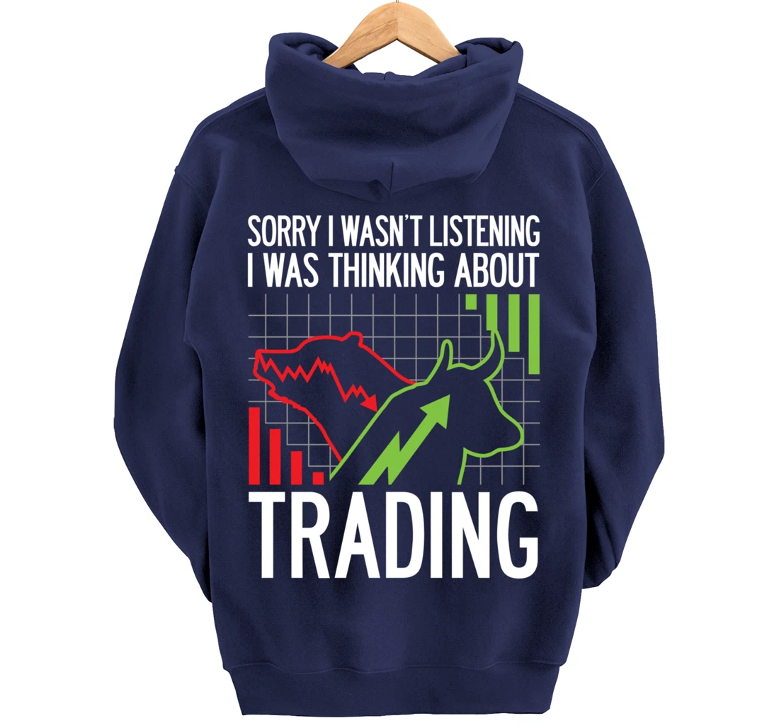 Stock Market Trading Monday Trader Options Crypto Bullish Pullover Hoodie