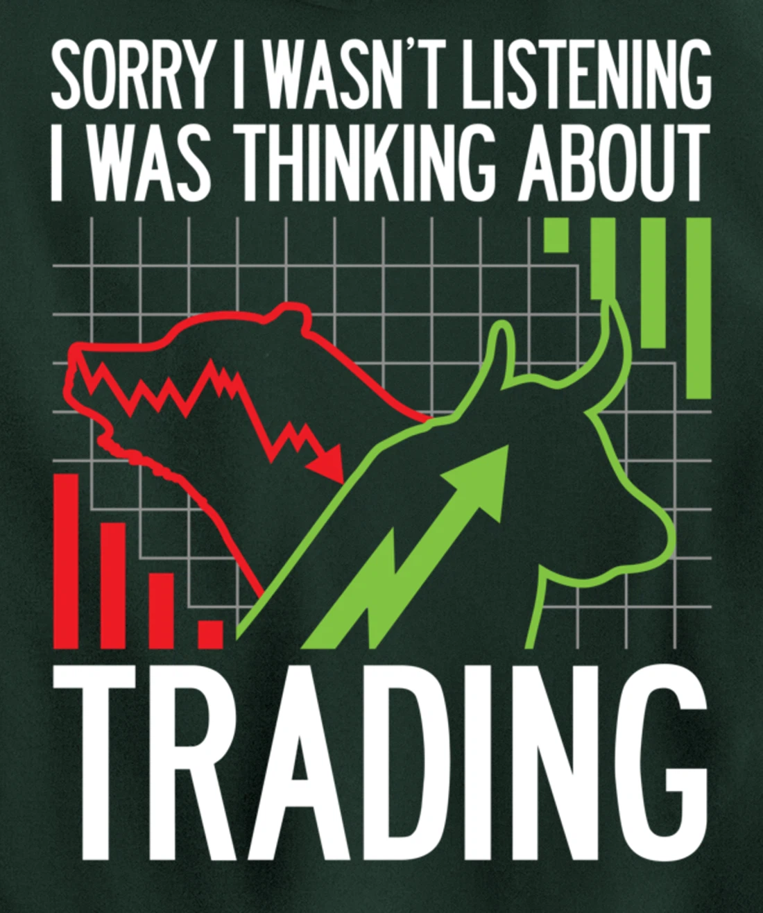 Stock Market Trading Monday Trader Options Crypto Bullish Pullover Hoodie