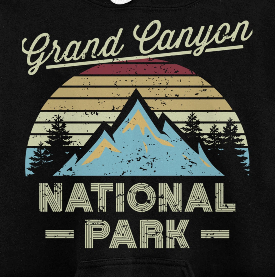 GRAND CANYON NATIONAL PARK Retro Sunset Love Hiking Camping Pullover Hoodie