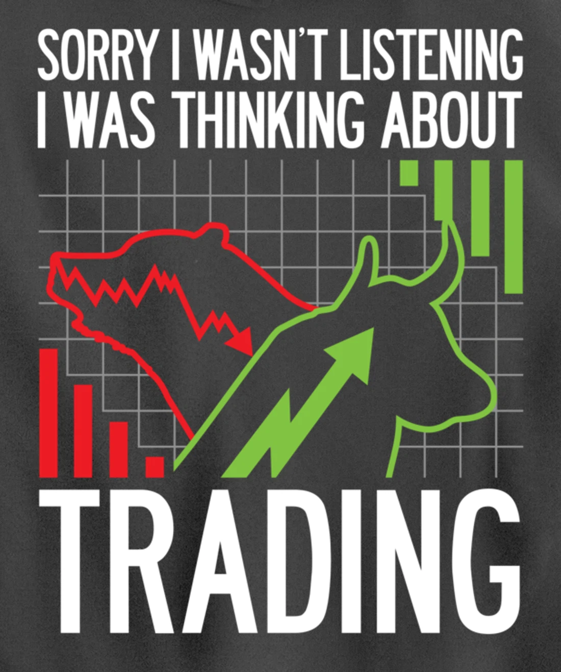 Stock Market Trading Monday Trader Options Crypto Bullish Pullover Hoodie