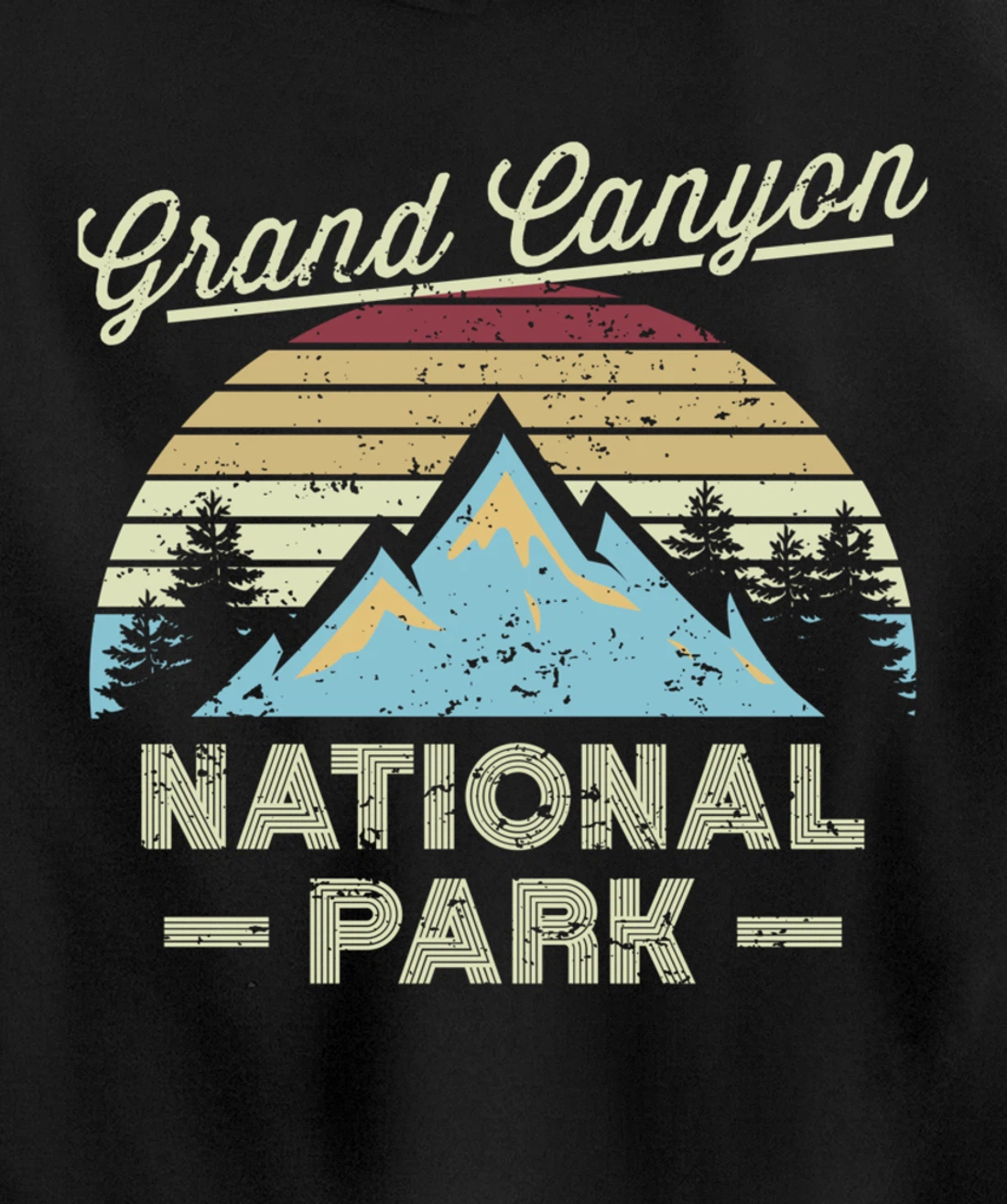 GRAND CANYON NATIONAL PARK Retro Sunset Love Hiking Camping Pullover Hoodie