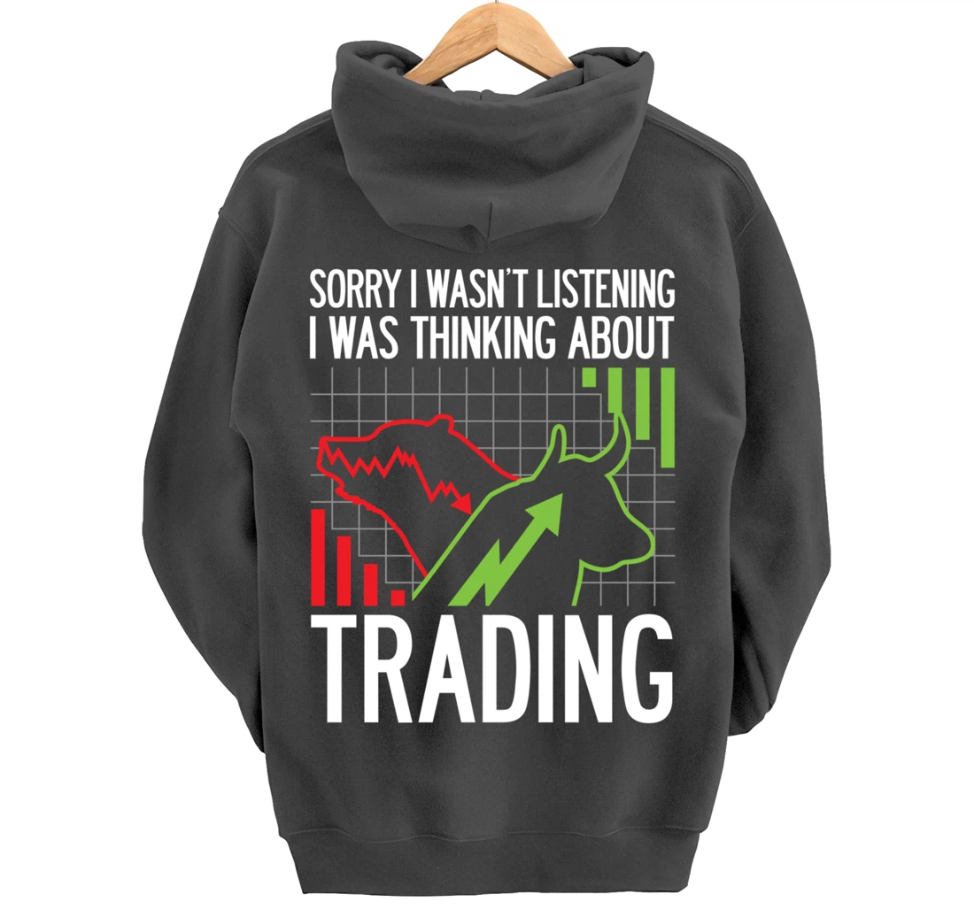 Stock Market Trading Monday Trader Options Crypto Bullish Pullover Hoodie