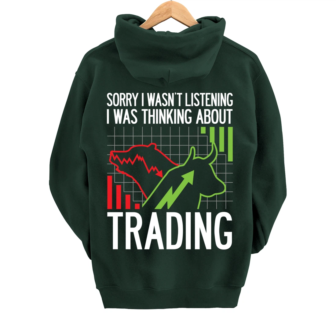 Stock Market Trading Monday Trader Options Crypto Bullish Pullover Hoodie