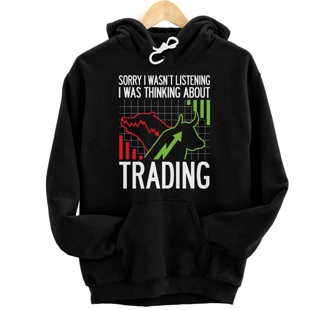 Stock Market Trading Monday Trader Options Crypto Bullish Pullover Hoodie