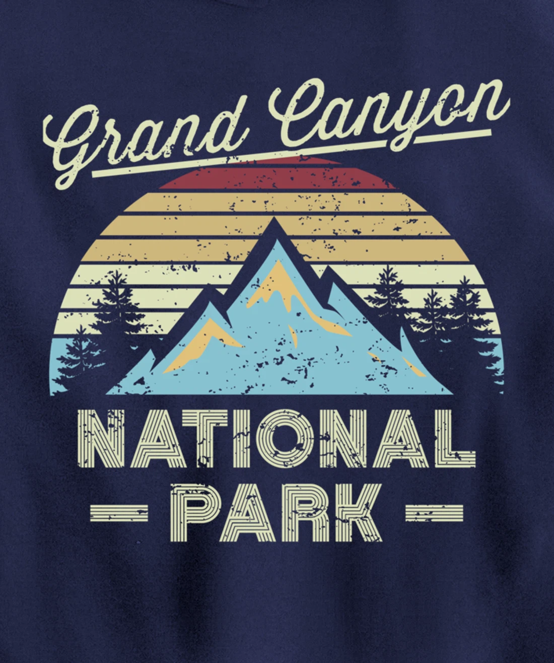 GRAND CANYON NATIONAL PARK Retro Sunset Love Hiking Camping Pullover Hoodie