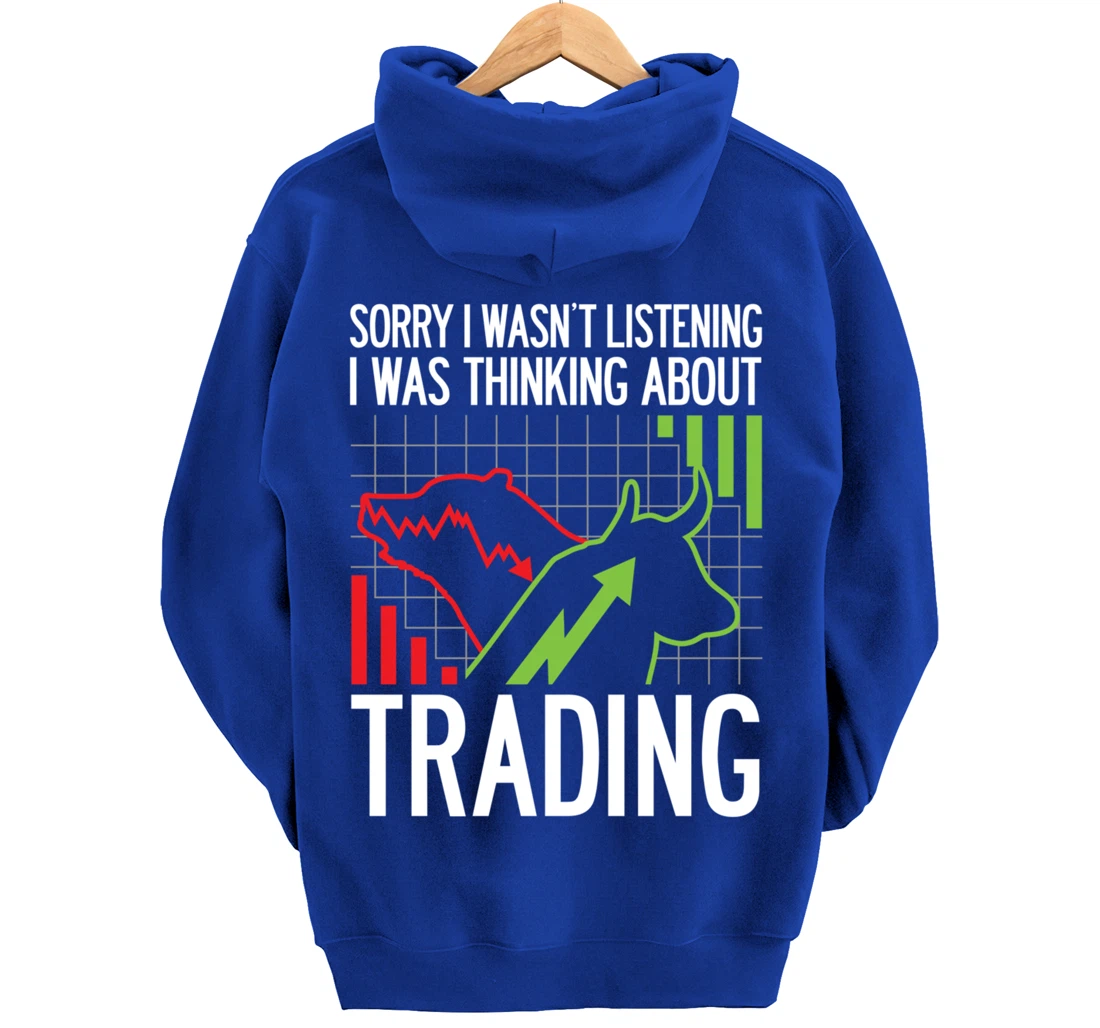 Stock Market Trading Monday Trader Options Crypto Bullish Pullover Hoodie