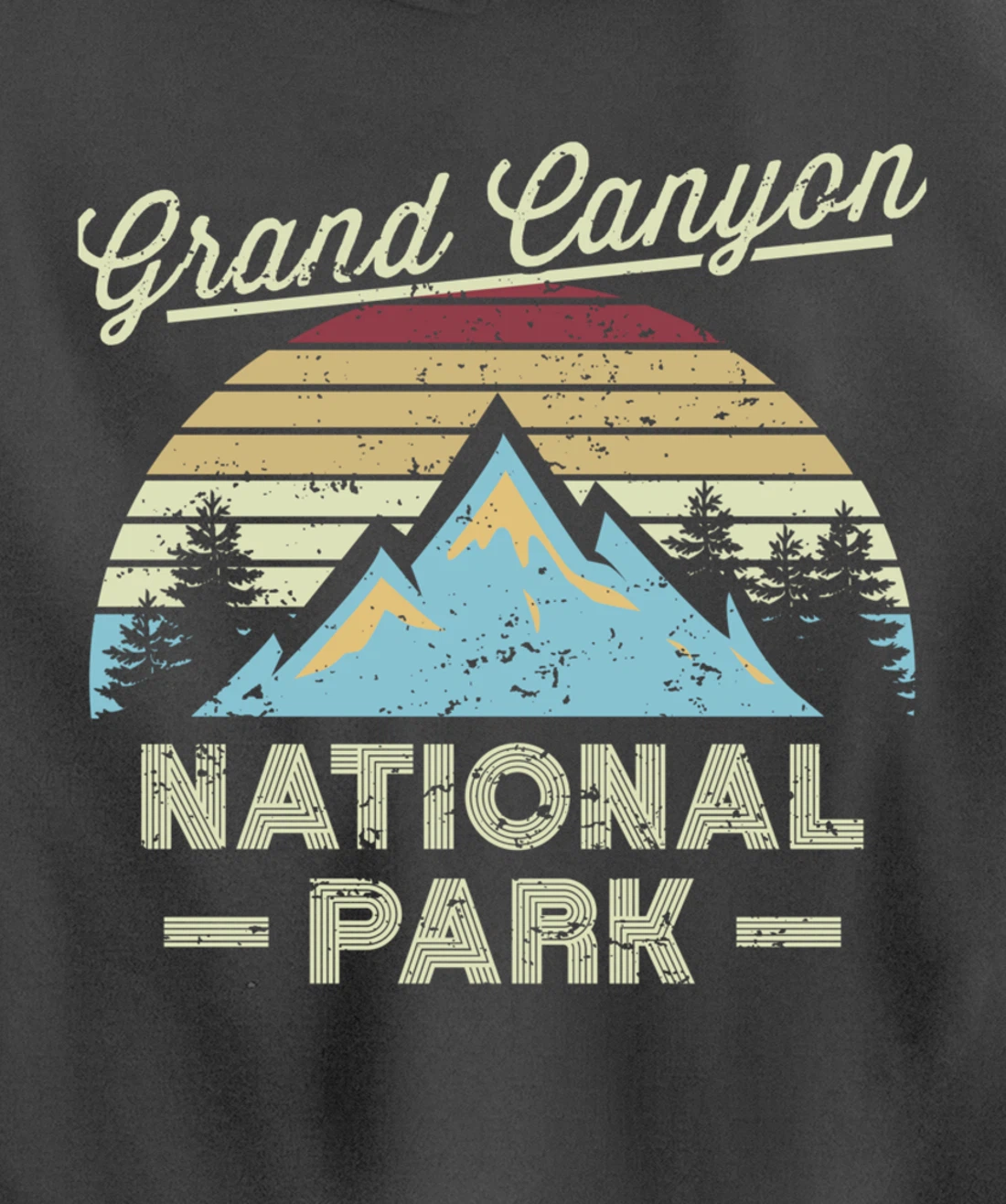 GRAND CANYON NATIONAL PARK Retro Sunset Love Hiking Camping Pullover Hoodie