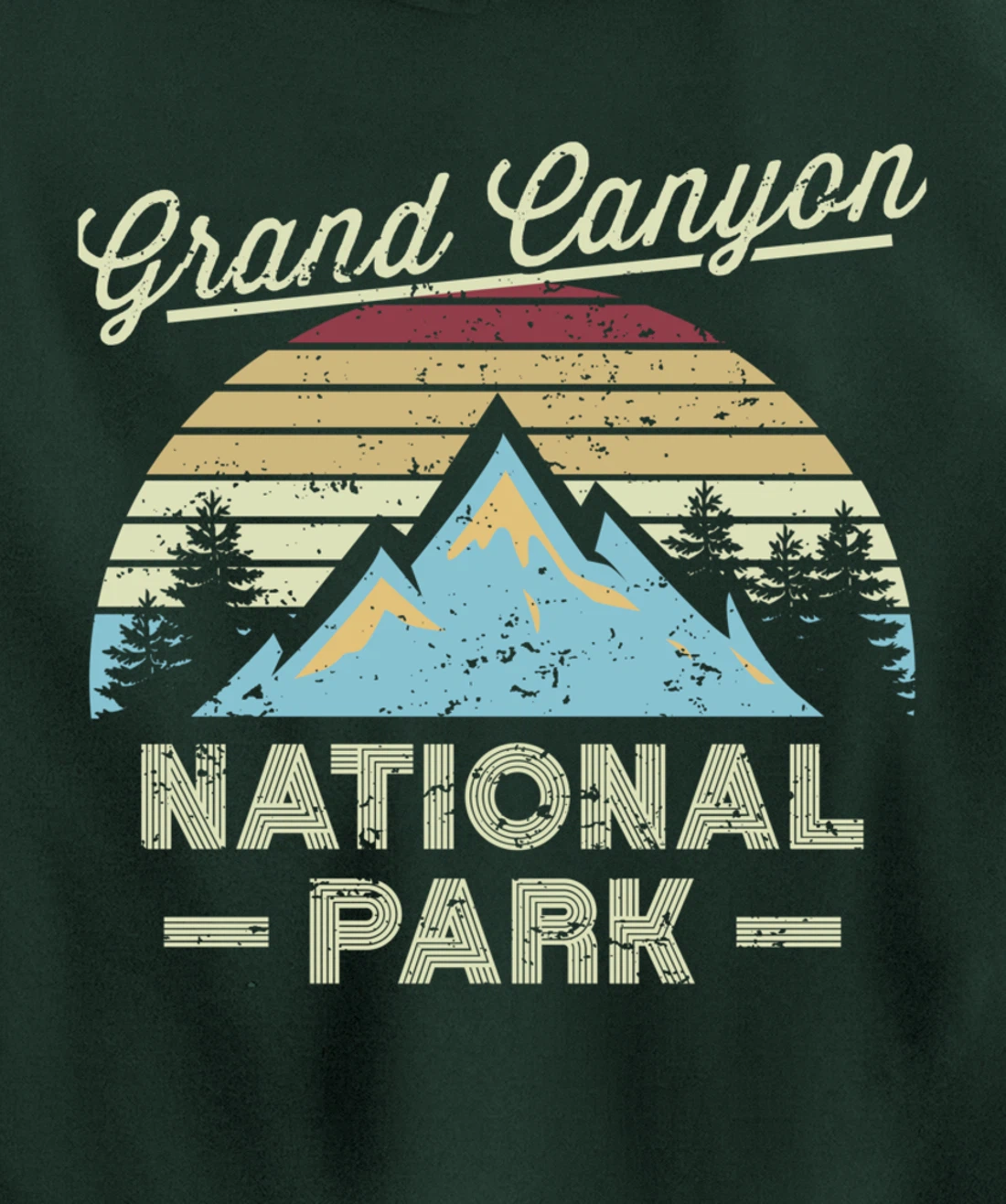 GRAND CANYON NATIONAL PARK Retro Sunset Love Hiking Camping Pullover Hoodie