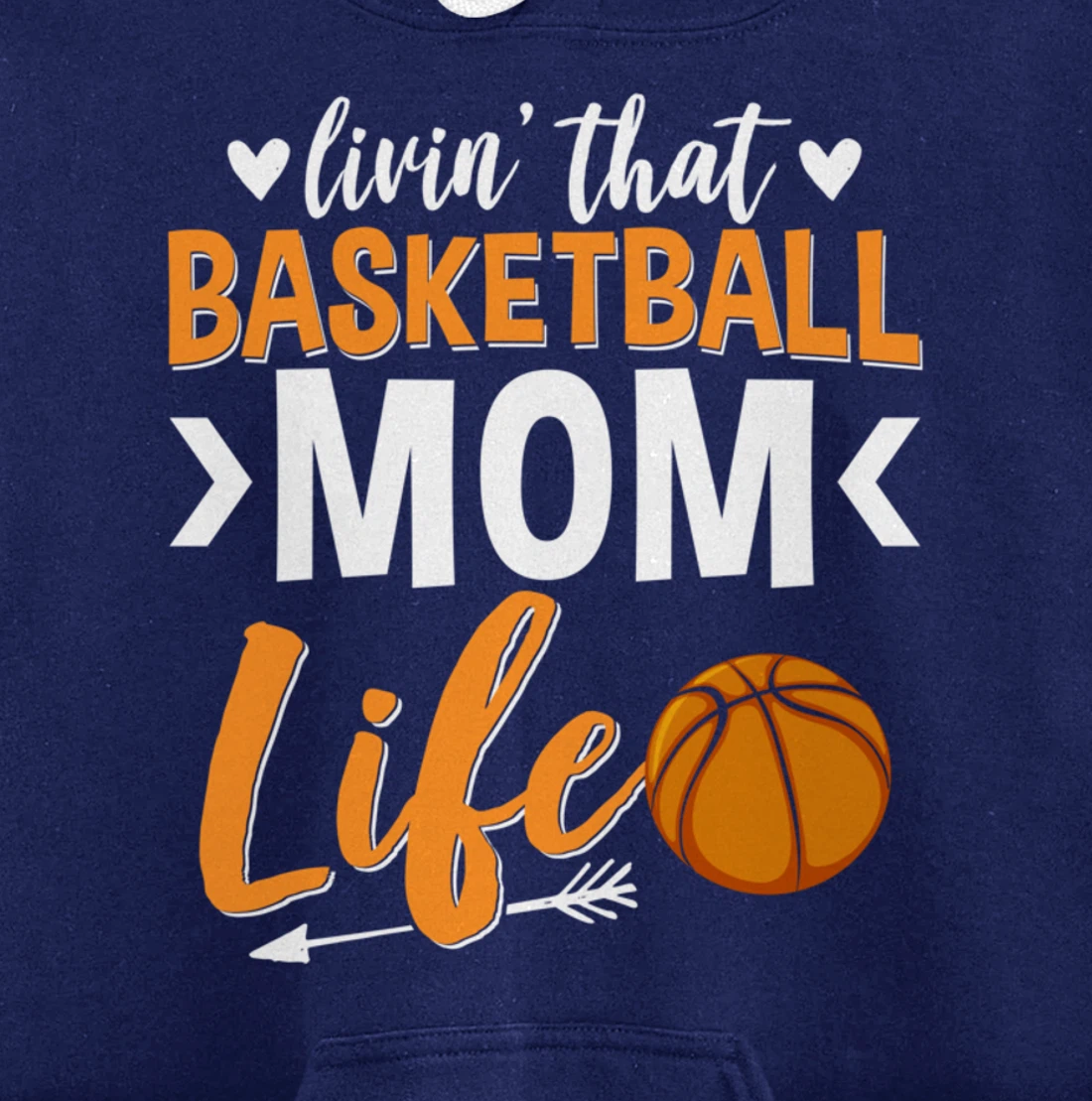 Basketball Mom Basketball Player Basketball Fan Pullover Hoodie
