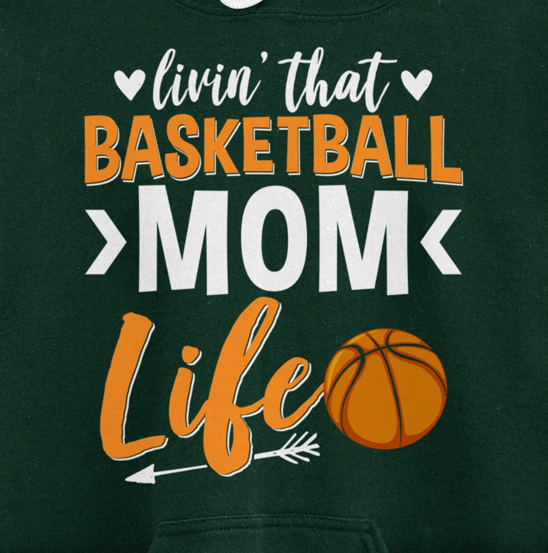Basketball Mom Basketball Player Basketball Fan Pullover Hoodie