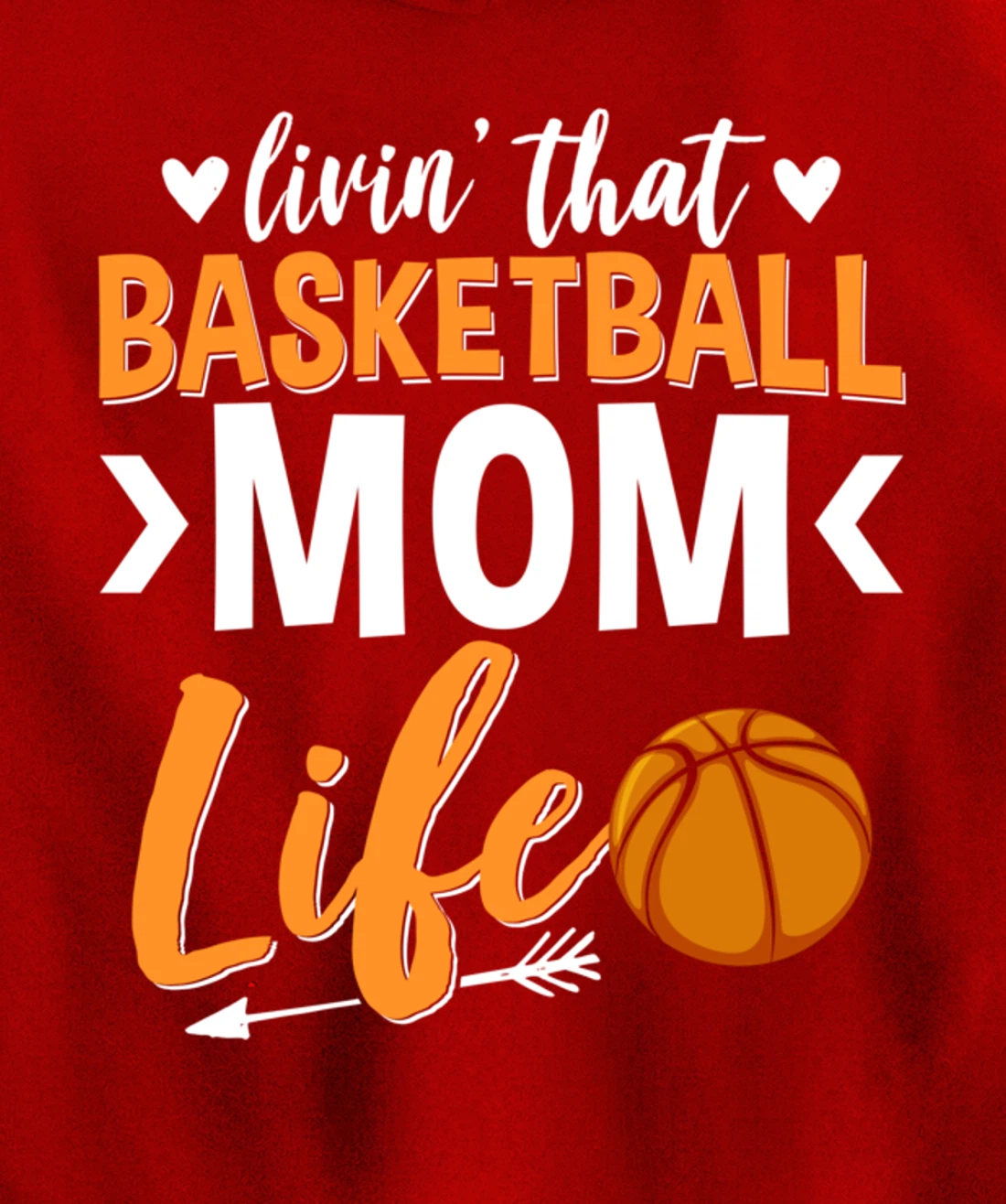 Basketball Mom Basketball Player Basketball Fan Pullover Hoodie
