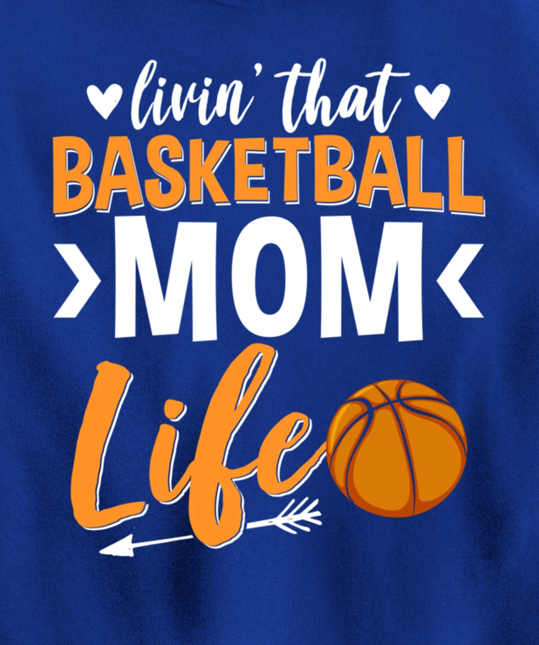 Basketball Mom Basketball Player Basketball Fan Pullover Hoodie