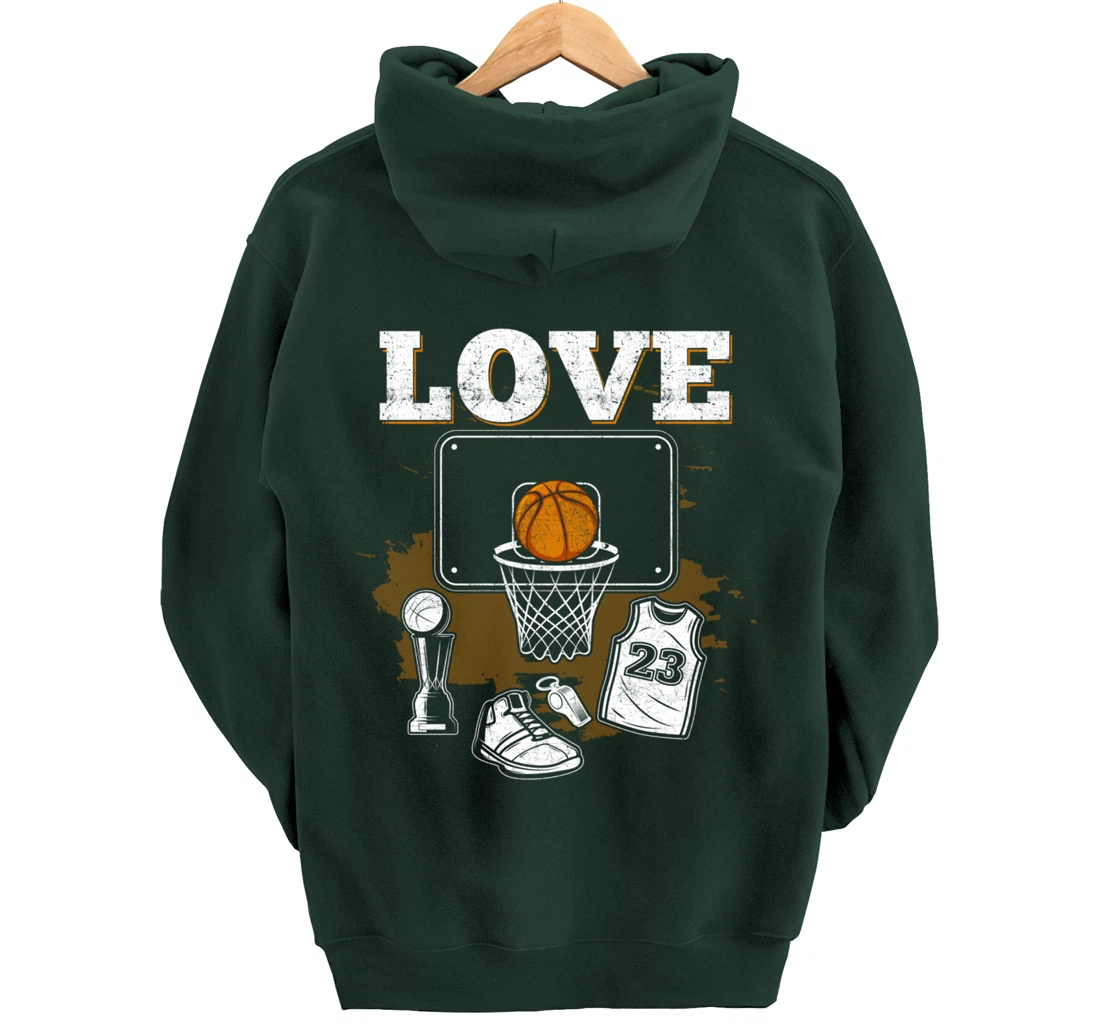 Basketball Player Basketball Fan Pullover Hoodie