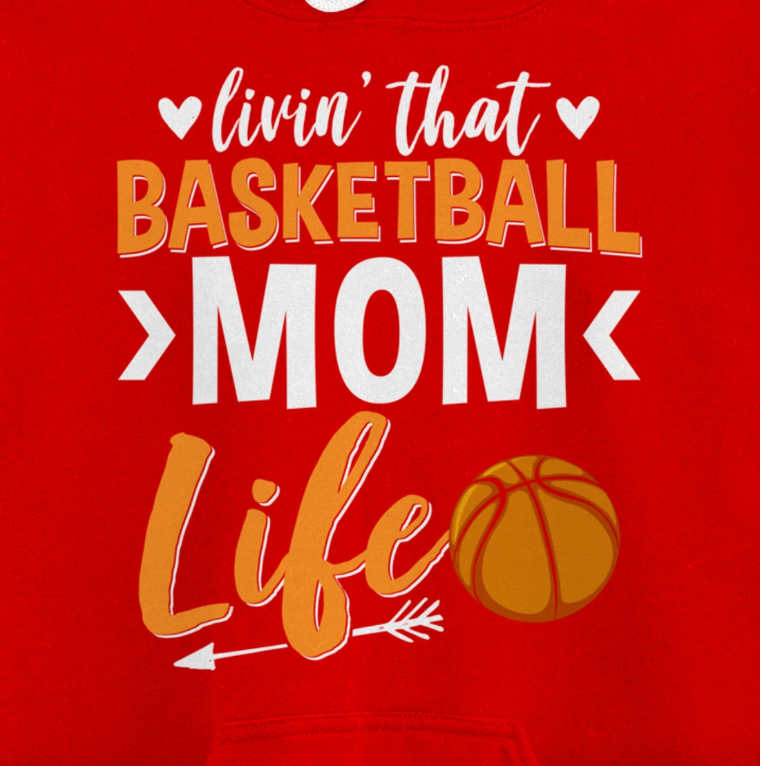 Basketball Mom Basketball Player Basketball Fan Pullover Hoodie