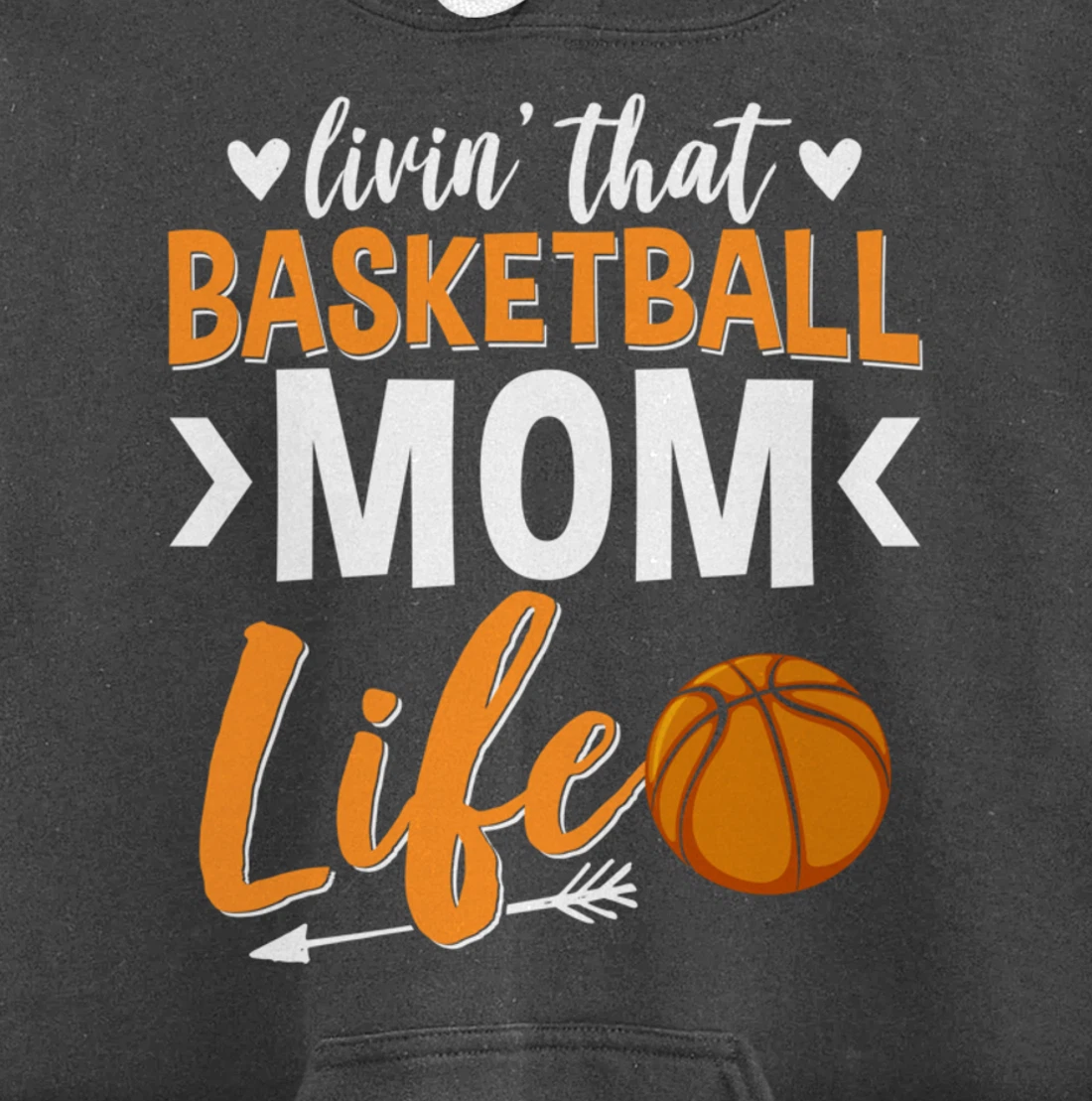 Basketball Mom Basketball Player Basketball Fan Pullover Hoodie