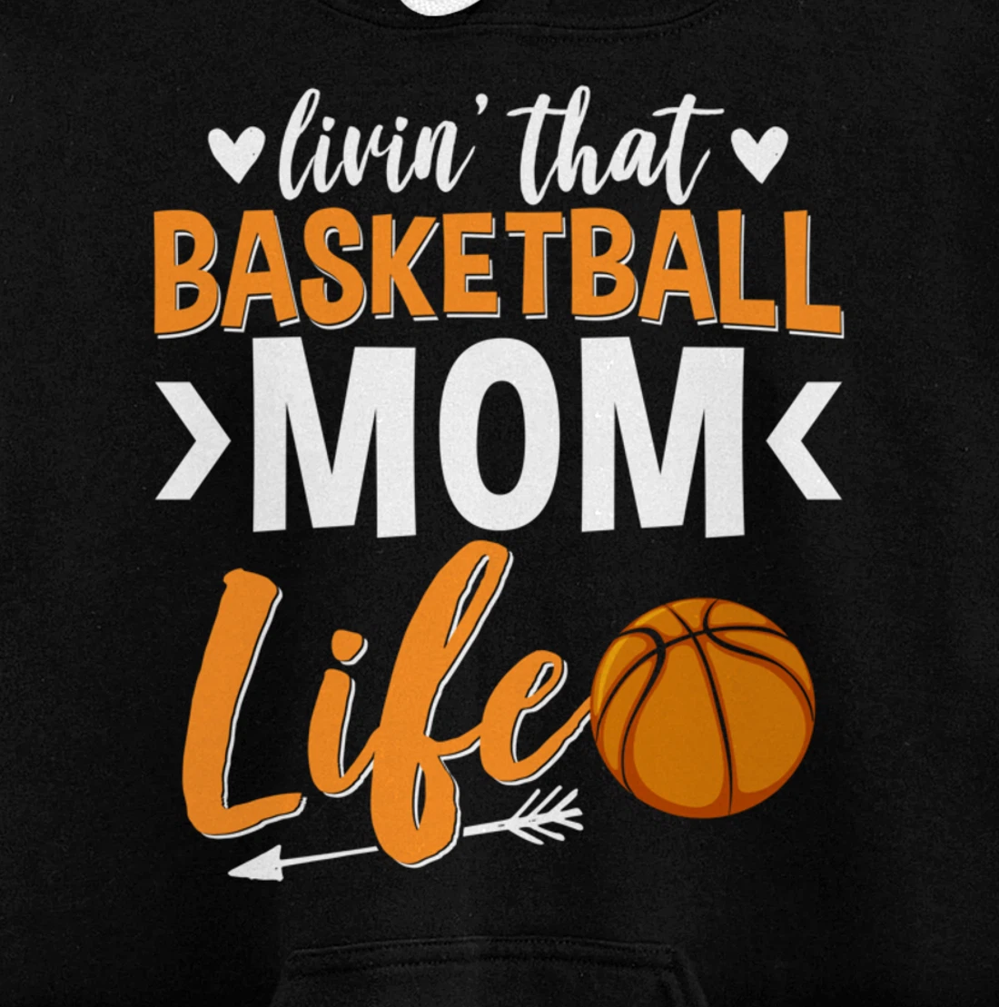 Basketball Mom Basketball Player Basketball Fan Pullover Hoodie