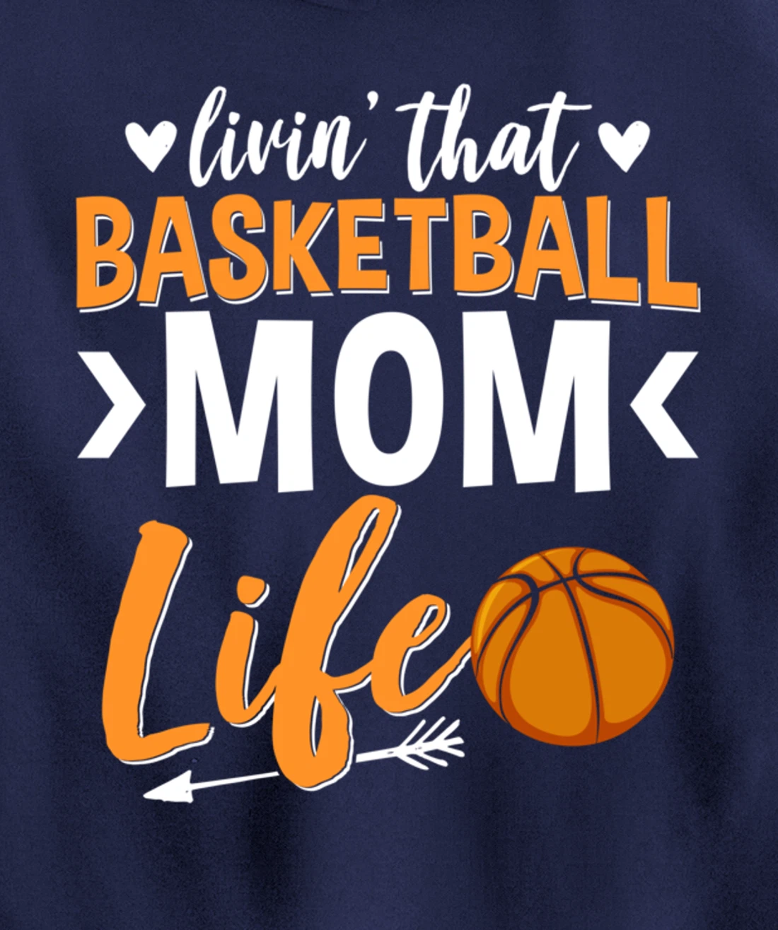 Basketball Mom Basketball Player Basketball Fan Pullover Hoodie