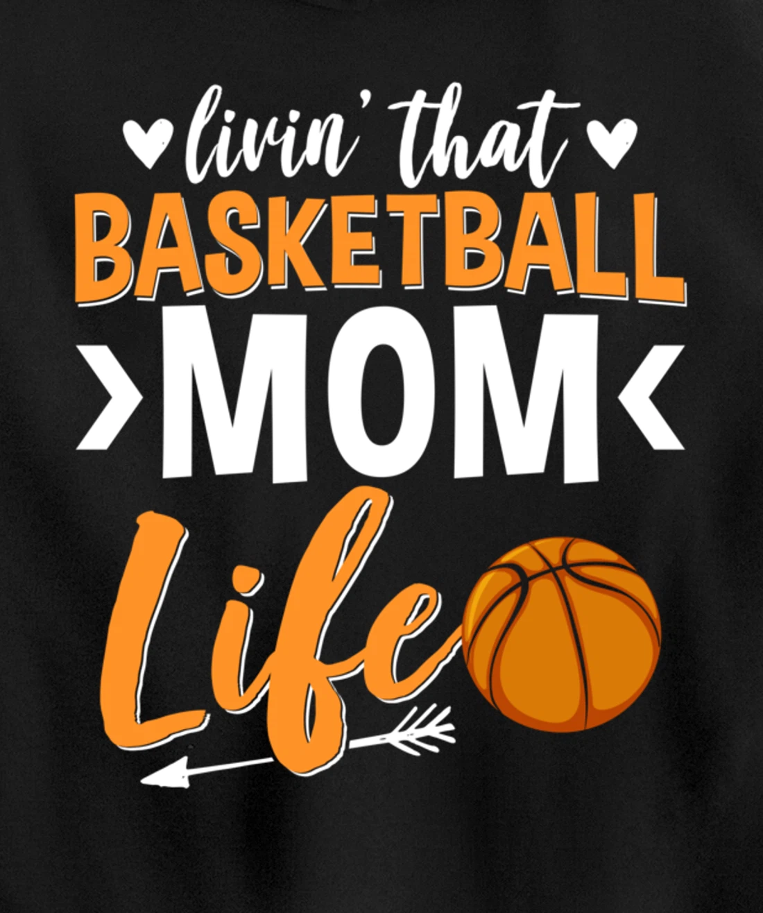 Basketball Mom Basketball Player Basketball Fan Pullover Hoodie