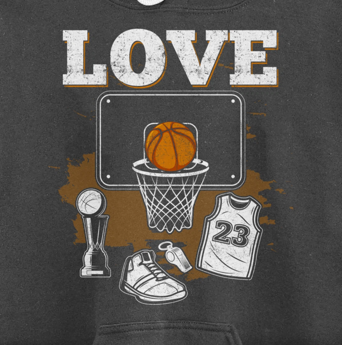 Basketball Player Basketball Fan Pullover Hoodie