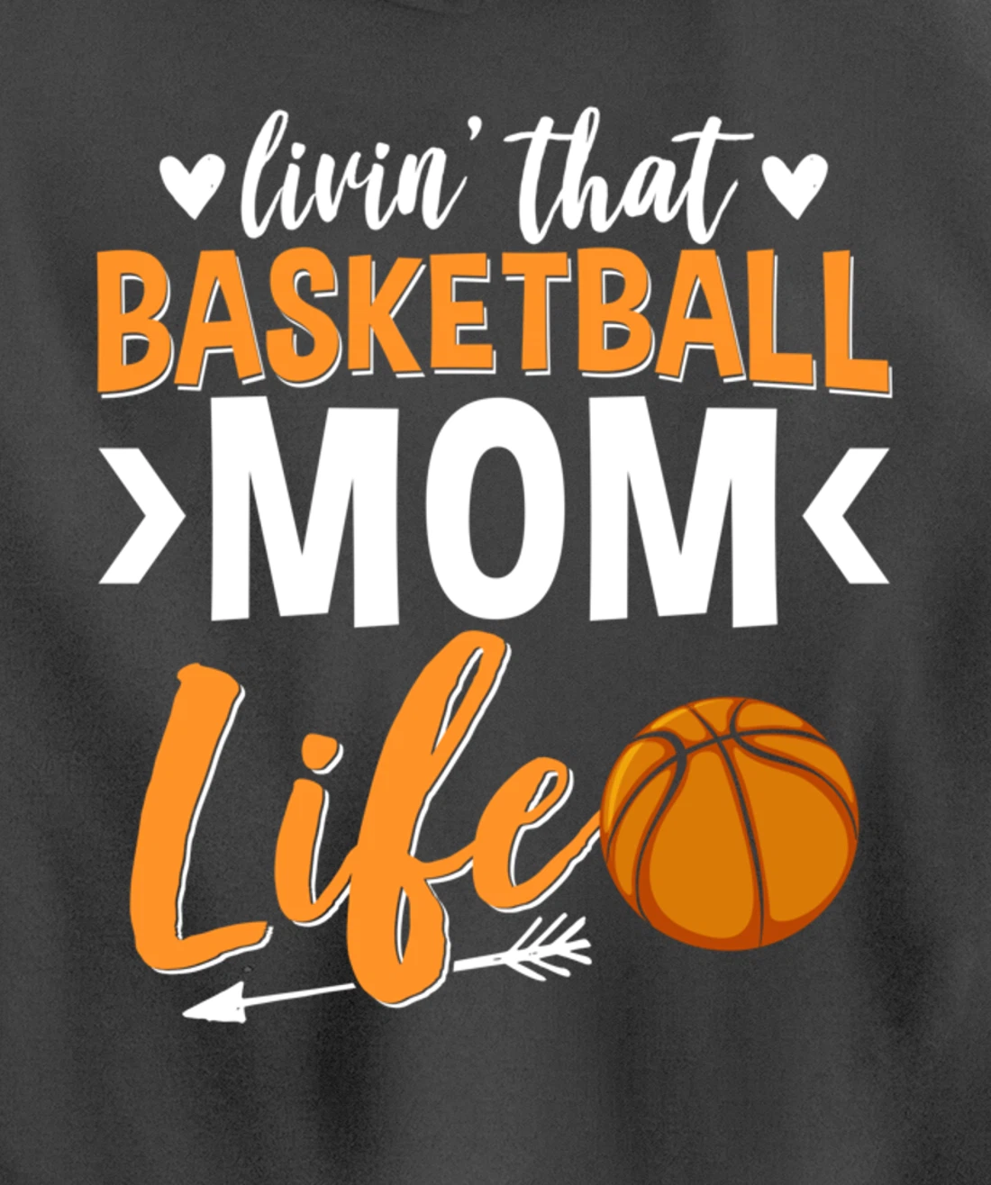 Basketball Mom Basketball Player Basketball Fan Pullover Hoodie