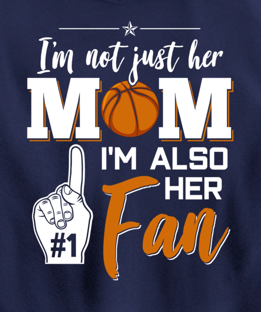 Basketball Mom Basketball Player Basketball Fan Pullover Hoodie
