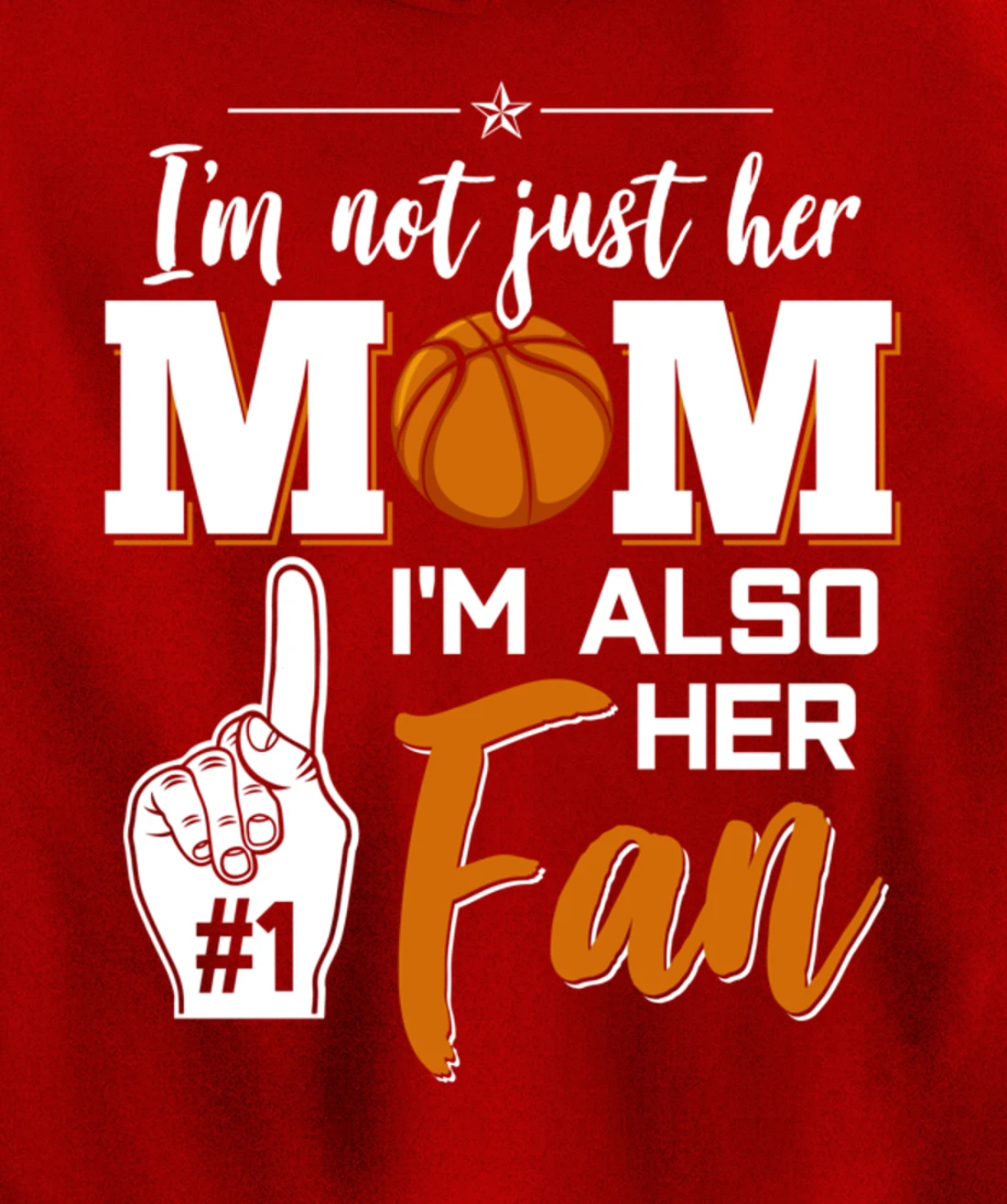Basketball Mom Basketball Player Basketball Fan Pullover Hoodie
