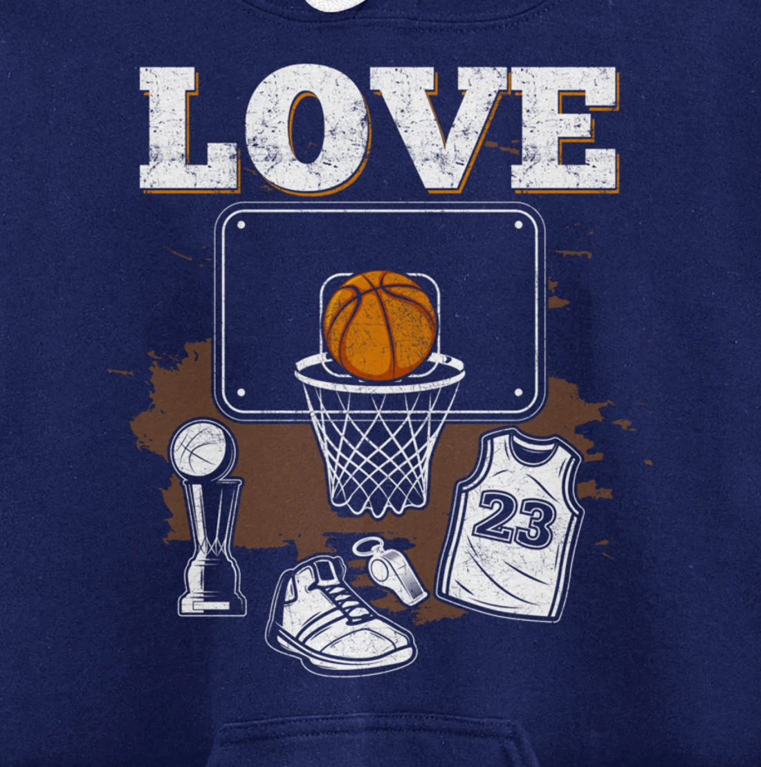 Basketball Player Basketball Fan Pullover Hoodie