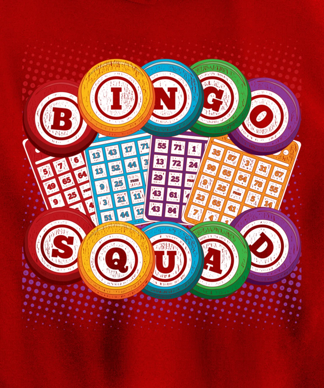 Bingo Squad Lottery Bingo Player Gamble Bingo Winner Bingo Pullover Hoodie