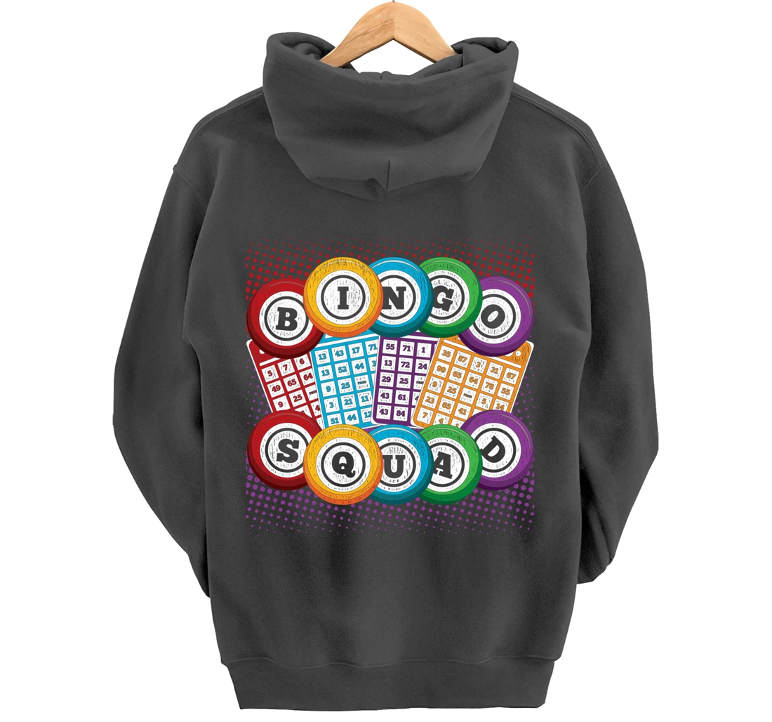 Bingo Squad Lottery Bingo Player Gamble Bingo Winner Bingo Pullover Hoodie