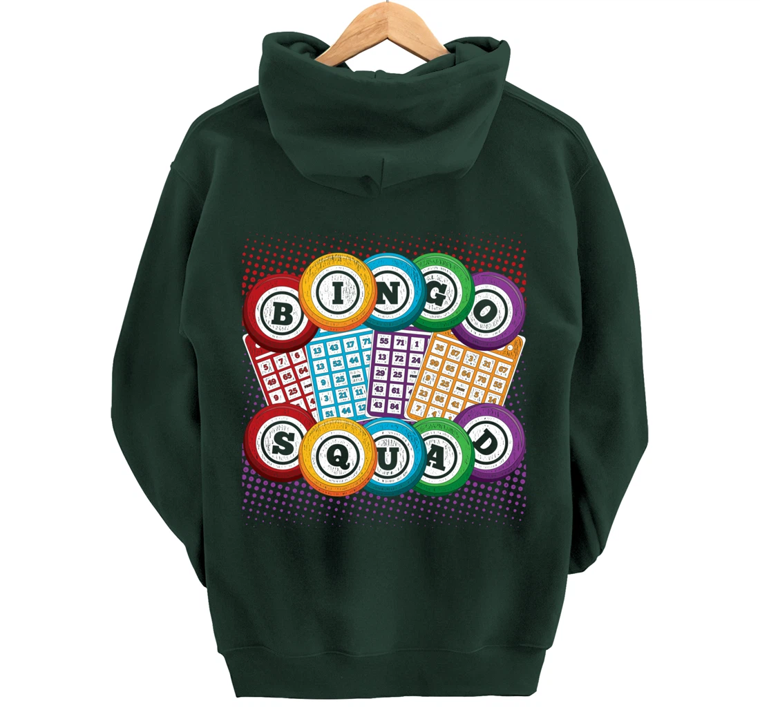 Bingo Squad Lottery Bingo Player Gamble Bingo Winner Bingo Pullover Hoodie
