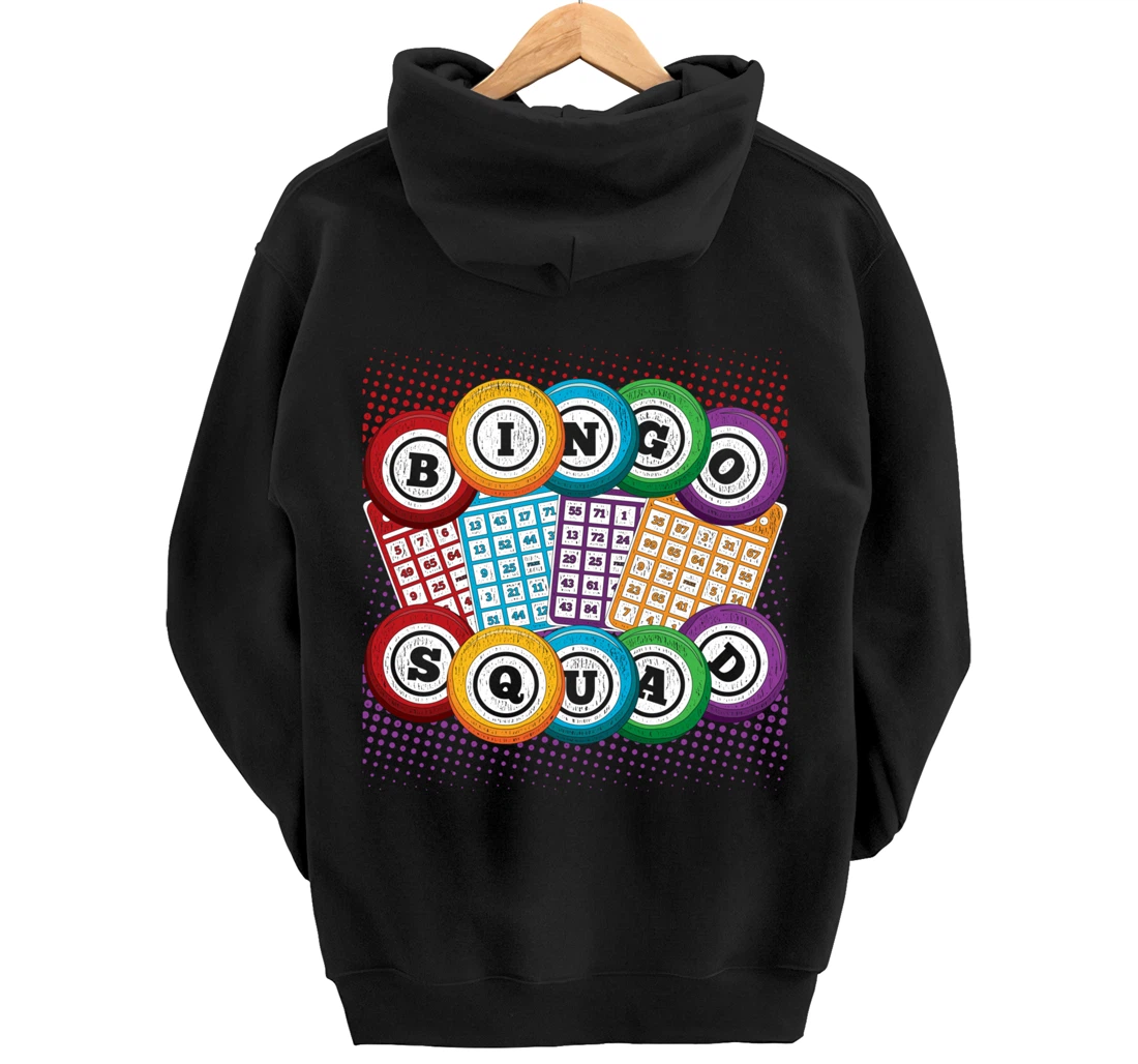 Bingo Squad Lottery Bingo Player Gamble Bingo Winner Bingo Pullover Hoodie