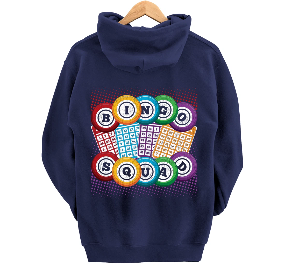 Bingo Squad Lottery Bingo Player Gamble Bingo Winner Bingo Pullover Hoodie