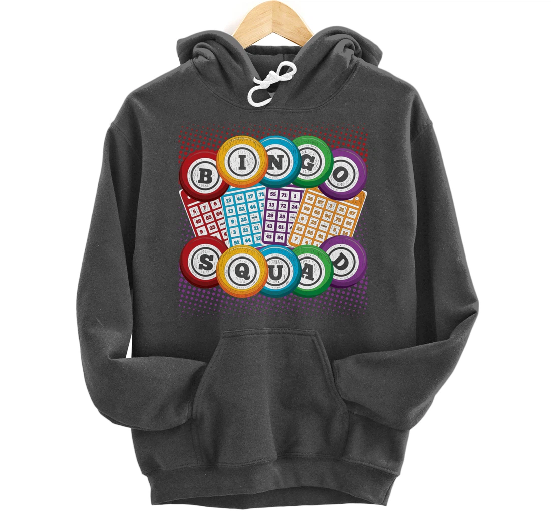 Bingo Squad Lottery Bingo Player Gamble Bingo Winner Bingo Pullover Hoodie