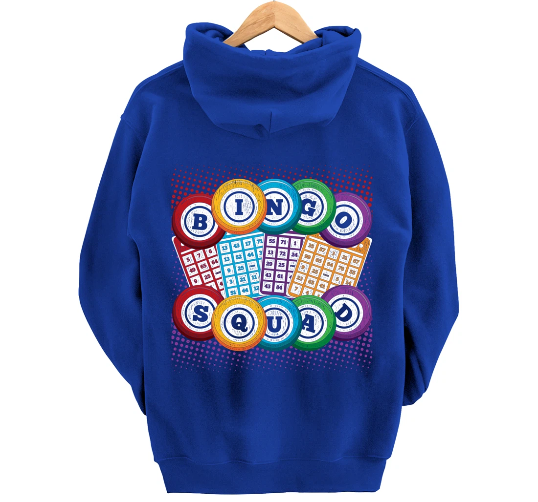 Bingo Squad Lottery Bingo Player Gamble Bingo Winner Bingo Pullover Hoodie