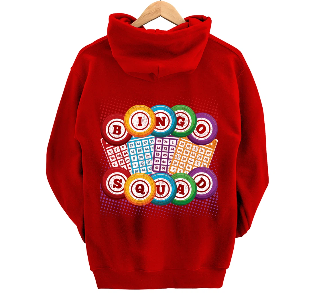 Bingo Squad Lottery Bingo Player Gamble Bingo Winner Bingo Pullover Hoodie