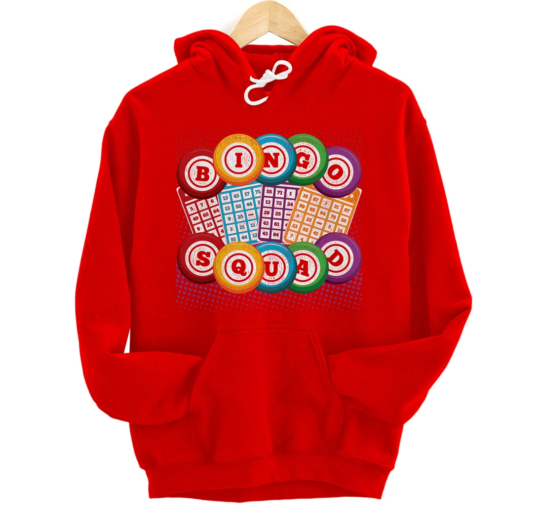 Bingo Squad Lottery Bingo Player Gamble Bingo Winner Bingo Pullover Hoodie